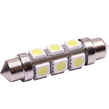 Set 2 becuri 12 LED SMD SOFIT 42MM 5050 6V ALBA 360° Set 2 becuri 12 LED SMD SOFIT 42MM 5050 6V ALBA 360°