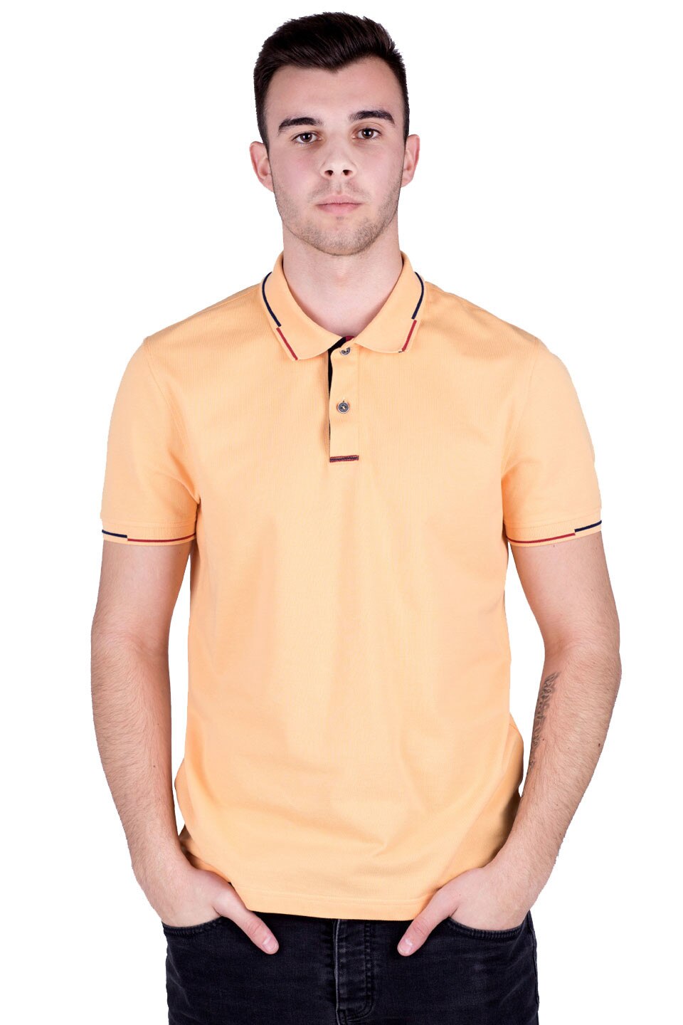 Tricou polo STYLER, model 93309, galben, Galben, 3XL
