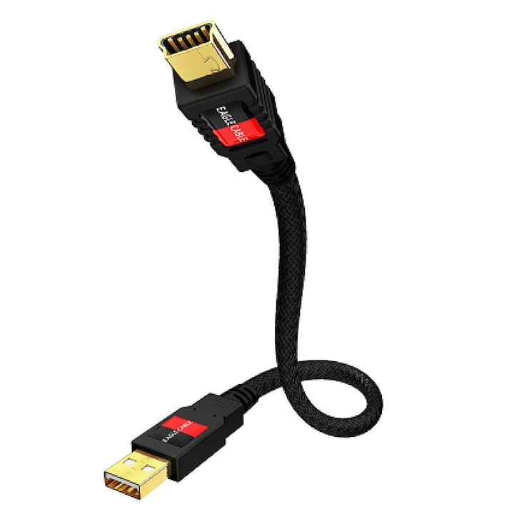 Кабел USB 2.0 A-mini B Eagle Deluxe, 1.6м