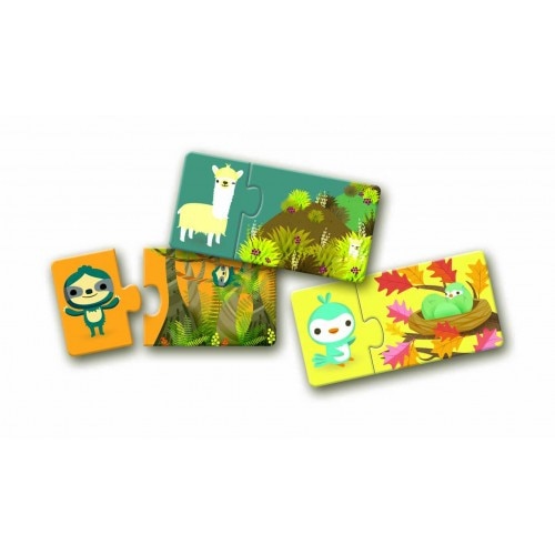 Puzzle duo ascunselea 24 piese,Djeco