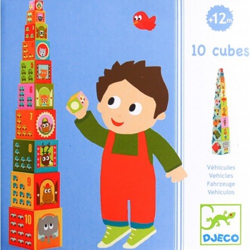 Joc de contruit turn cu masini,Djeco