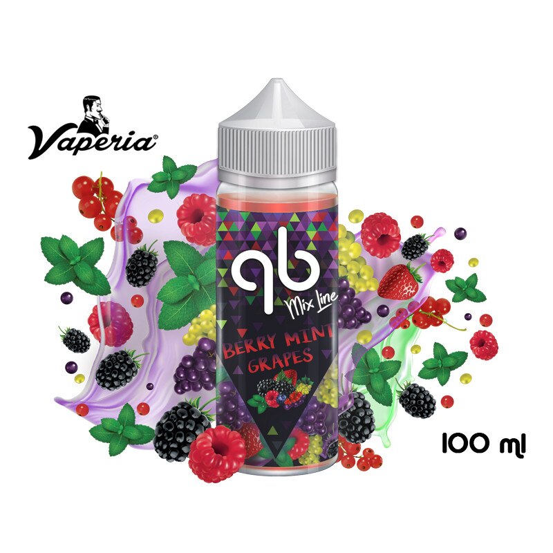 Lichid Tigara Electronica Berry Minty Grapes QB Mix Line, 0mg, 100ml