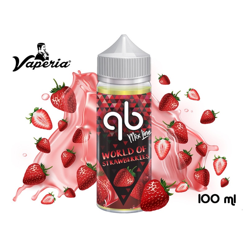 Lichid Tigara Electronica World of Strawberries QB Mix Line, 0mg, 100ml