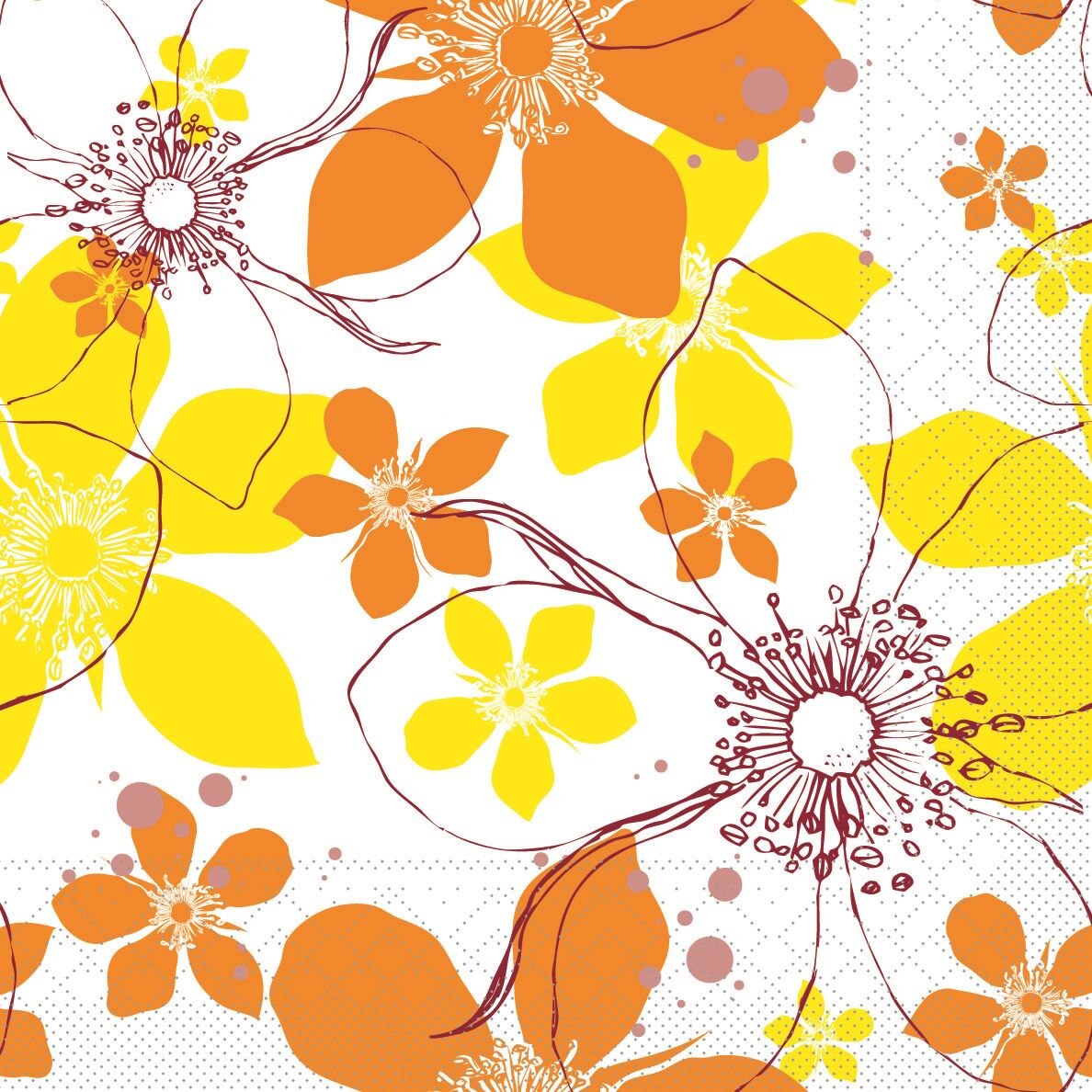 Set Servetele Yessika, Curry, 40x40 cm, 50 bucati