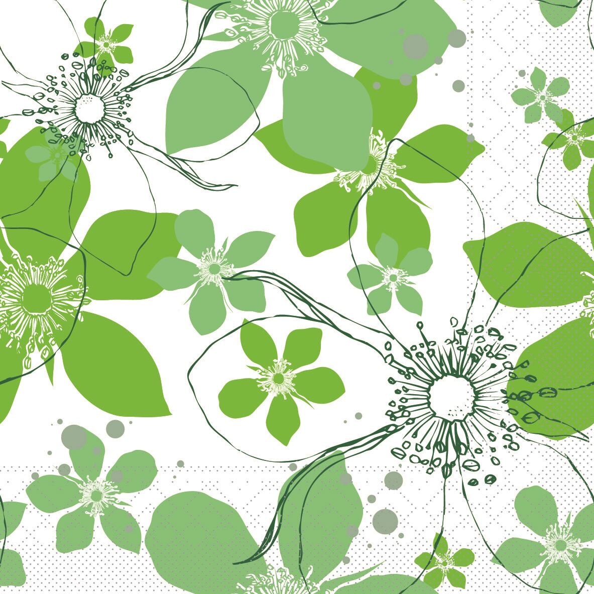 Set Servetele Yessika, Green, 40x40 cm, 50 bucati