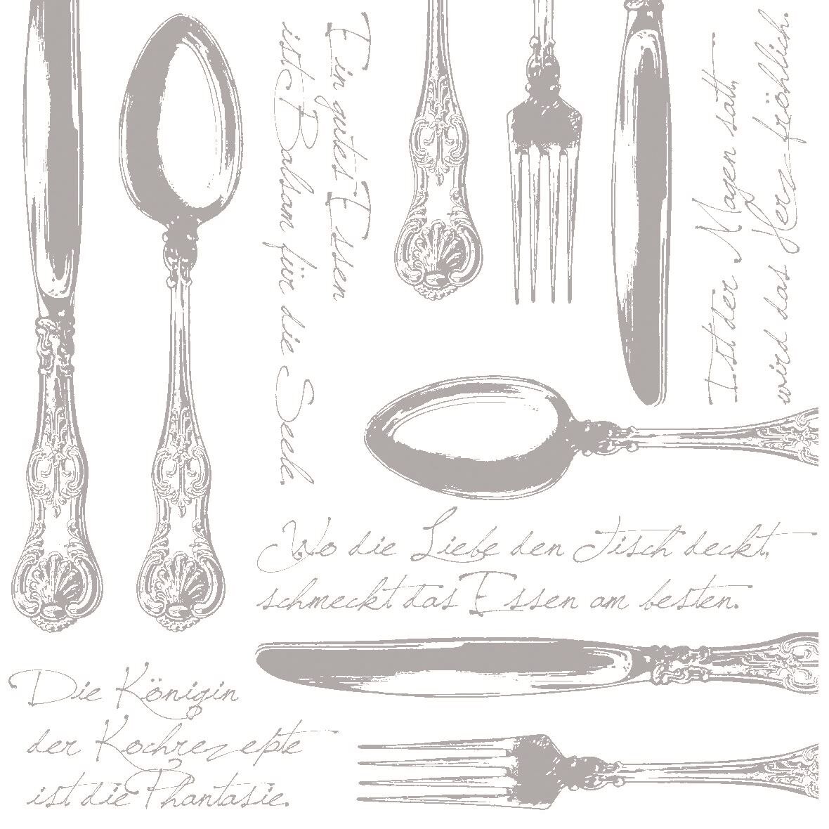 Set Servetele Hiedelberg, Silver, 40x40 cm, 50 bucati