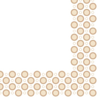 Set Servetele Art-Deco Circles, Sand, 40x40 cm, 50 bucati Set Servetele Art-Deco Circles, Sand, 40x40 cm, 50 bucati