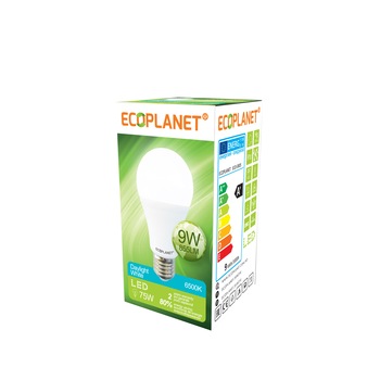 Bec LED Ecoplanet, E27, 9W (75W), 855 LM, A+, lumina rece 6500K, Mat Bec LED Ecoplanet, E27, 9W (75W), 855 LM, A+, lumina rece 6500K, Mat