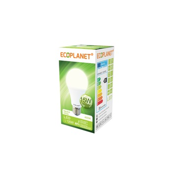 Bec LED Ecoplanet, E27, 15W (120W), 1425 LM, A+, lumina neutra 4000K, Mat Bec LED Ecoplanet, E27, 15W (120W), 1425 LM, A+, lumina neutra 4000K, Mat