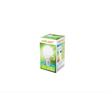 Bec LED Ecoplanet glob mic G45, E27, 7W (60W), 630 LM, A+, lumina rece 6500K, Mat Bec LED Ecoplanet glob mic G45, E27, 7W (60W), 630 LM, A+, lumina rece 6500K, Mat