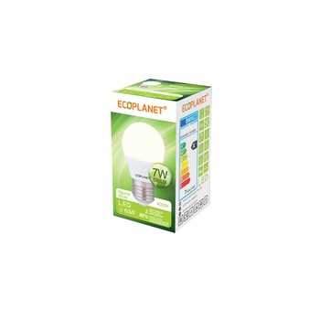 Bec LED Ecoplanet glob mic G45, E27, 7W (60W), 630 LM, A+, lumina neutra 4000K, Mat Bec LED Ecoplanet glob mic G45, E27, 7W (60W), 630 LM, A+, lumina neutra 4000K, Mat