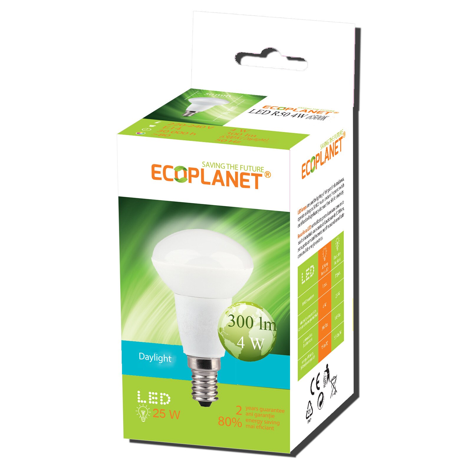 Bec Led, Ecoplanet, R50 230V 4W E14 6500K