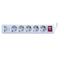 prelungitor 5 metri 5 prize schuko cu 2 iesiri usb 20 ted electric imagen 52_1_
0