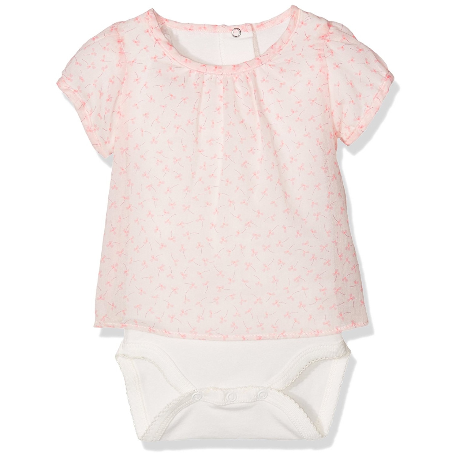 Bluza tip body Absorba cu maneca scurta, Camelia Cupcake, 0-3 luni