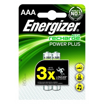 Baterii alcaline Energizer Power Plus AAA, 2 buc Baterii alcaline Energizer Power Plus AAA, 2 buc