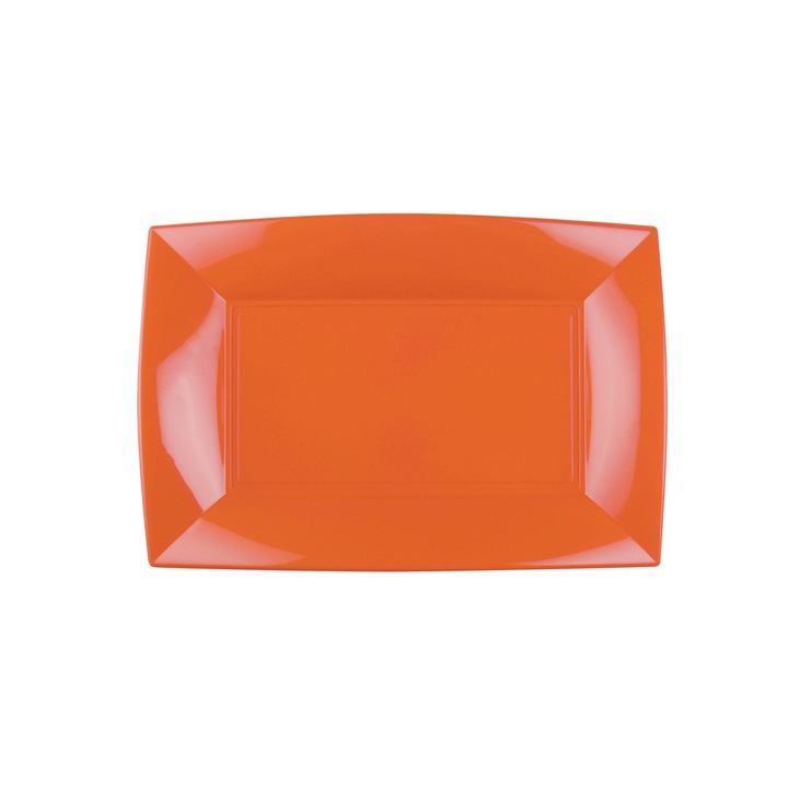 Farfurie orange PP set 6 buc Gold Plast Nice Collection 23x18 cm