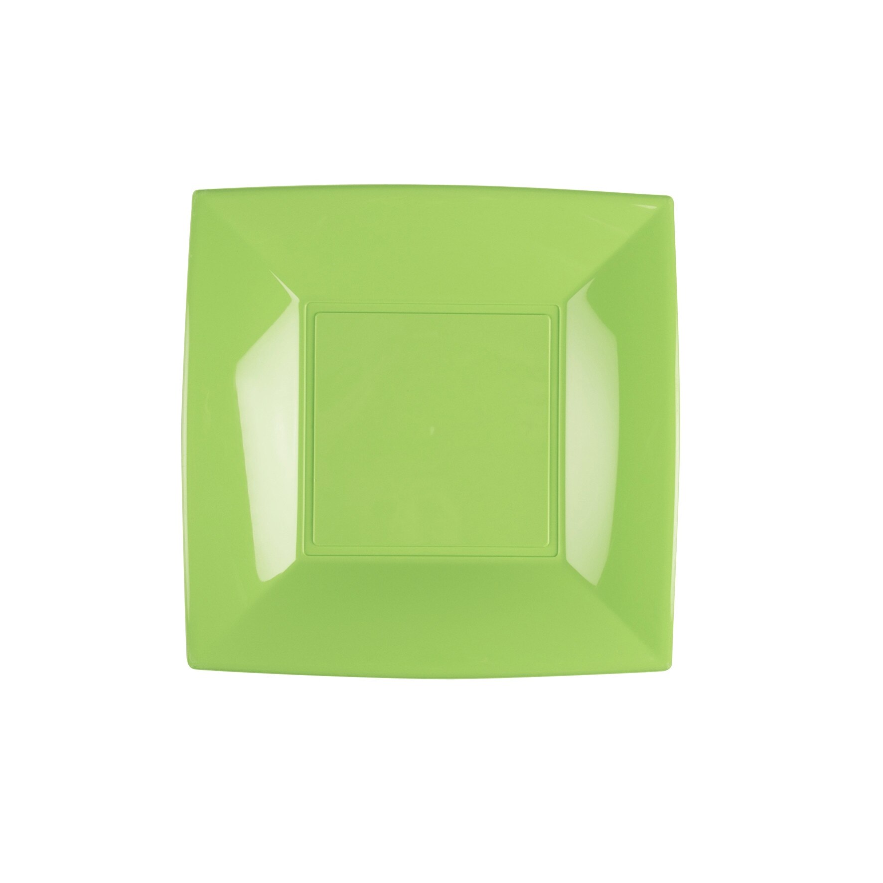 Farfurie desert verde PP set 25 buc Gold Plast Nice Collection 18x18 cm