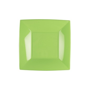 Farfurie desert verde PP set 25 buc Gold Plast Nice Collection 18x18 cm Farfurie desert verde PP set 25 buc Gold Plast Nice Collection 18x18 cm