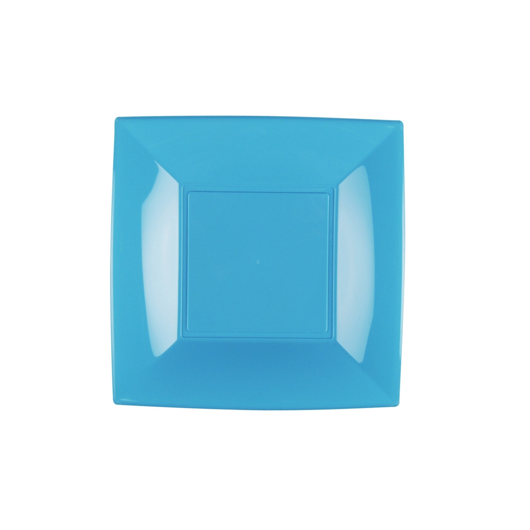 Farfurie desert turcoaz PP set 25 buc Gold Plast Nice Collection 18x18 cm