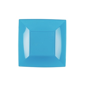 Farfurie desert turcoaz PP set 25 buc Gold Plast Nice Collection 18x18 cm Farfurie desert turcoaz PP set 25 buc Gold Plast Nice Collection 18x18 cm