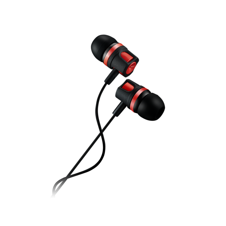 CANYON CNE-CEP3R 20Hz-20kHz, 3.5 mm piros-fekete mikrofonos fülhallgató