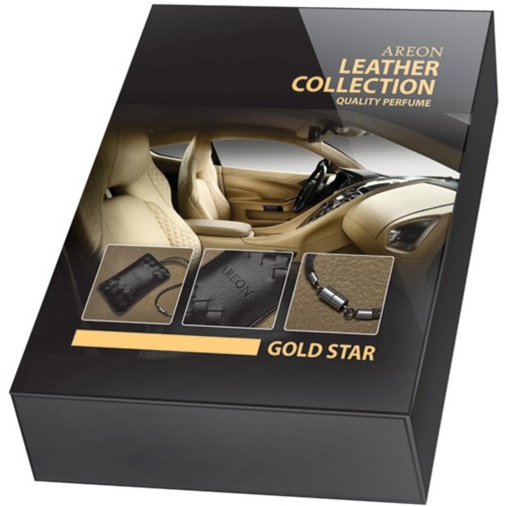 Odorizant Auto Areon Leather Gold Star