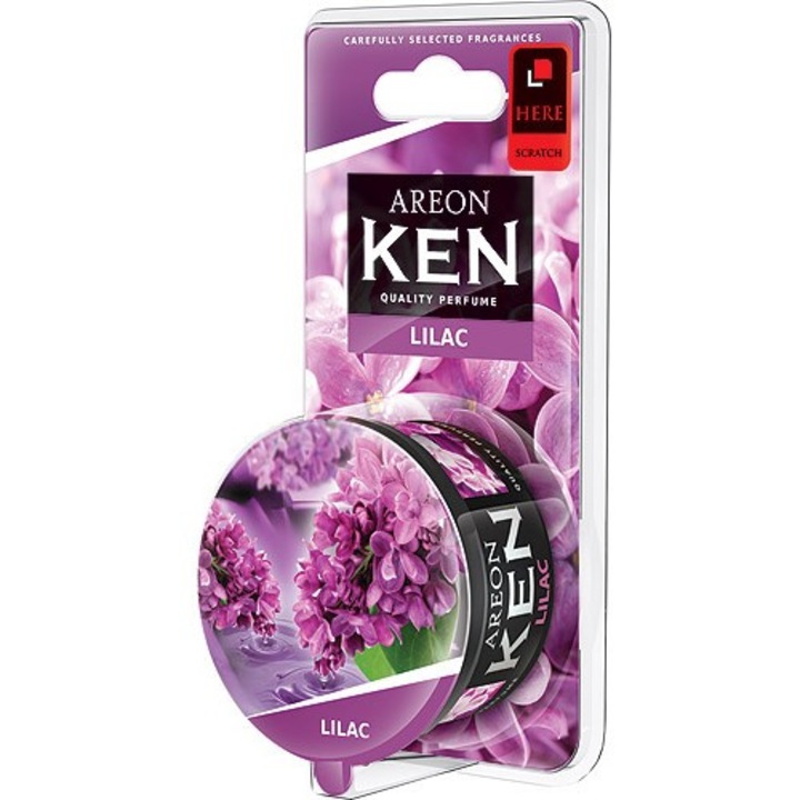 Odorizant auto cu gel Areon Ken Blister Lilac