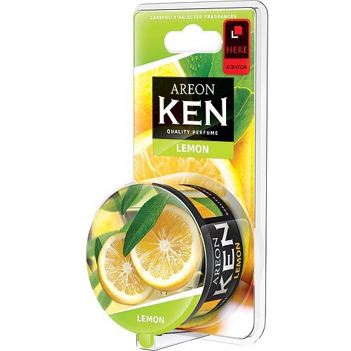 Odorizant auto cu gel Areon Ken Blister Lemon