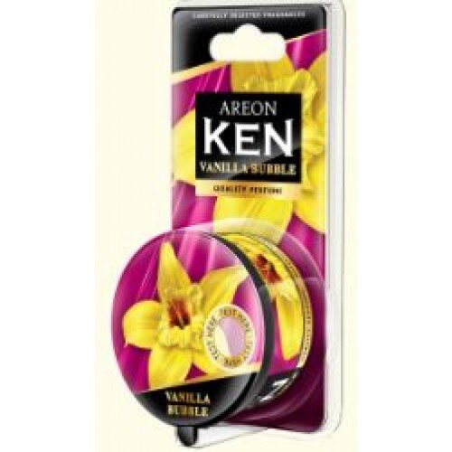 Odorizant auto cu gel Areon Ken Blister Vanilla Bubble