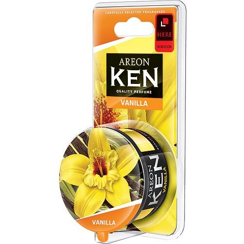 Odorizant auto cu gel Areon Ken Blister Vanilla