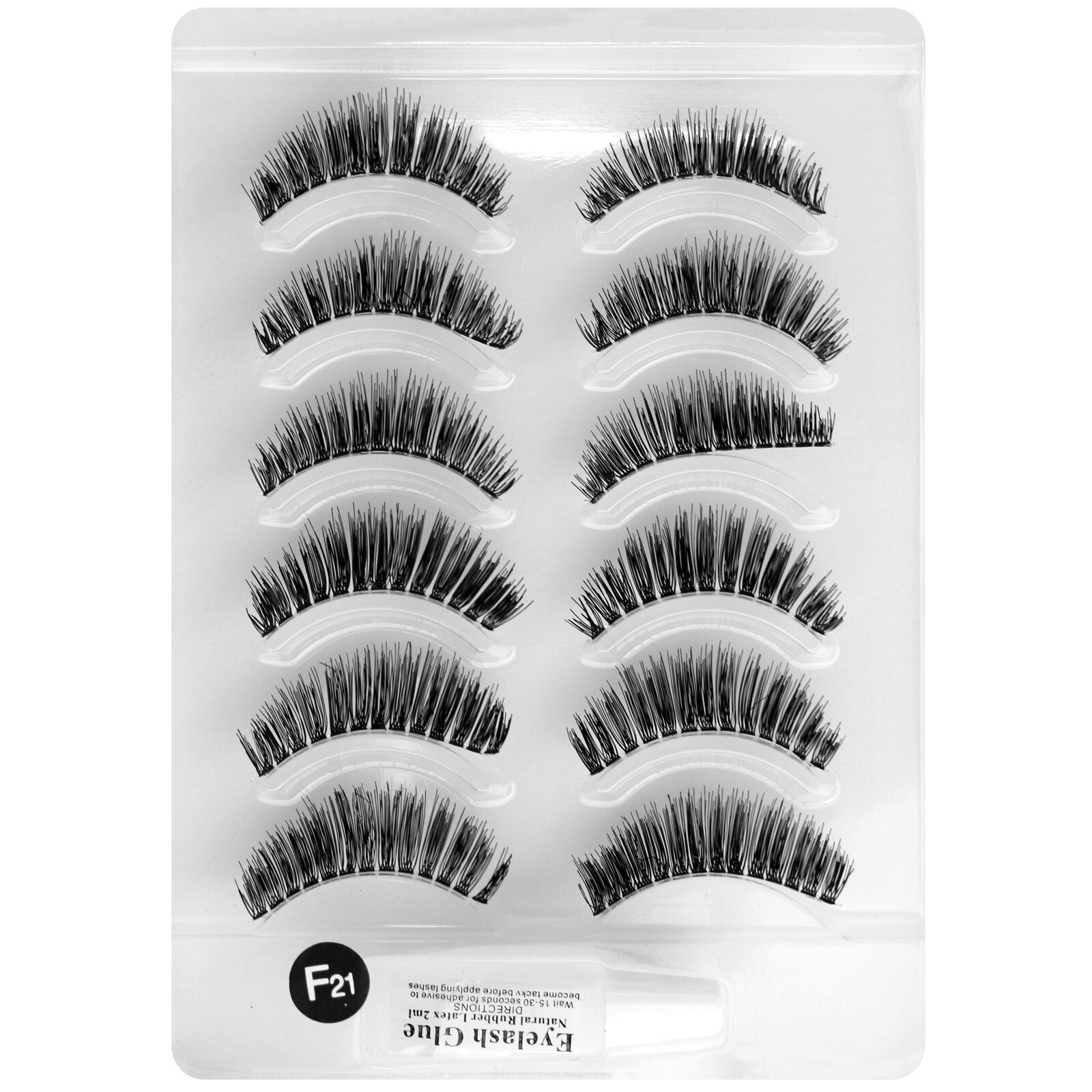 Set gene false din par natural, 6 perechi F21, negru eMAG.ro