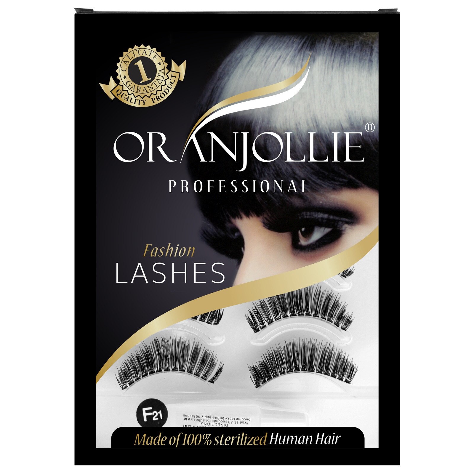 Set gene false din par natural, 6 perechi F21, negru eMAG.ro