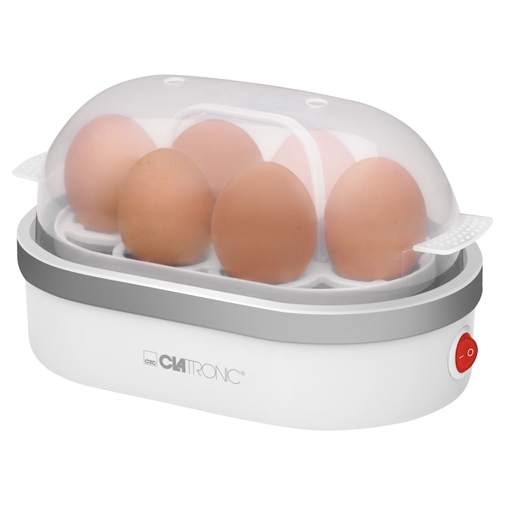 Clatronic EK 3497 tojásfőző, 400W, Fehér-ezüst