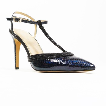 Pantofi MARYPAZ Negru, 36 cu refletii bleumarin Pantofi MARYPAZ Negru, 36 cu refletii bleumarin