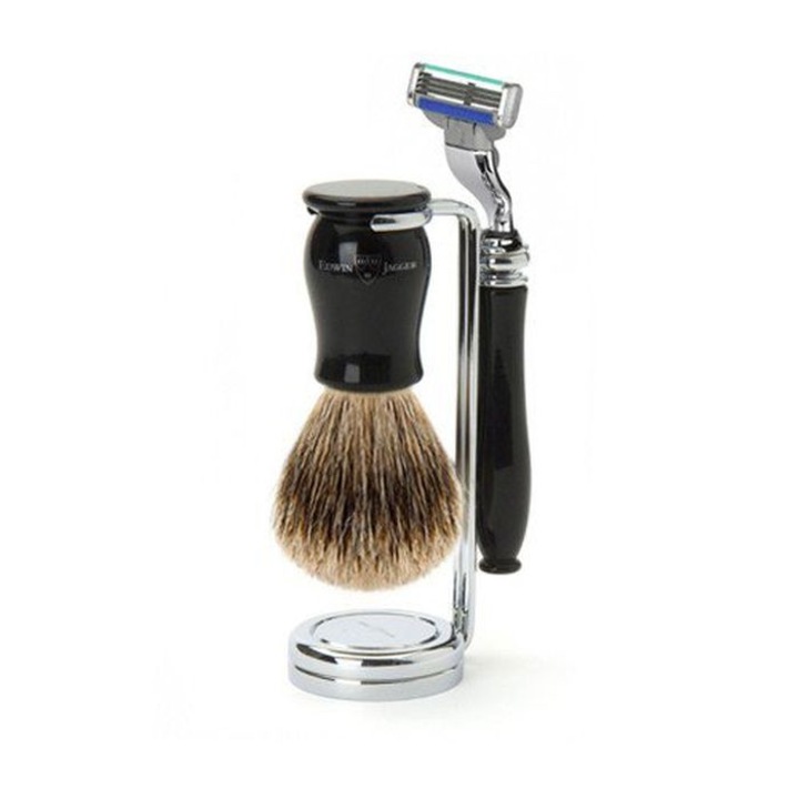 Edwin Jagger Set barbierit 3 piese 3PCIECM3BB, Chatsworth Black Mach3