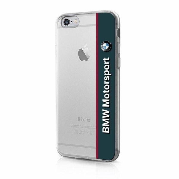 Husa de protectie BMW pentru Apple iPhone 6S/6, poliuretan, albastru/transparent