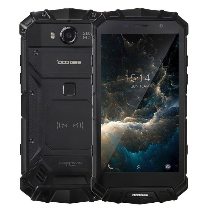 Doogee S60 Mobiltelefon, Ujjlenyomat, Wireless töltés, Dual SIM, Android 7.0, 5.2 inch, 6GB RAM, 64GB ROM, Fekete Doogee S60 Mobiltelefon, Ujjlenyomat, Wireless töltés, Dual SIM, Android 7.0, 5.2 inch, 6GB RAM, 64GB ROM, Fekete