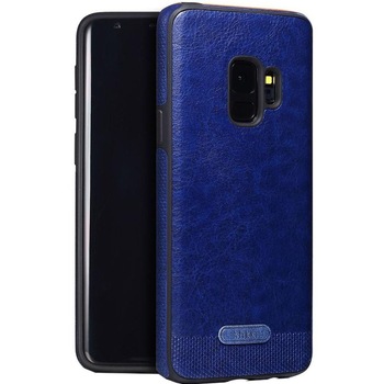 Husa Samsung Galaxy S9 Plus, Leather, Dark Blue