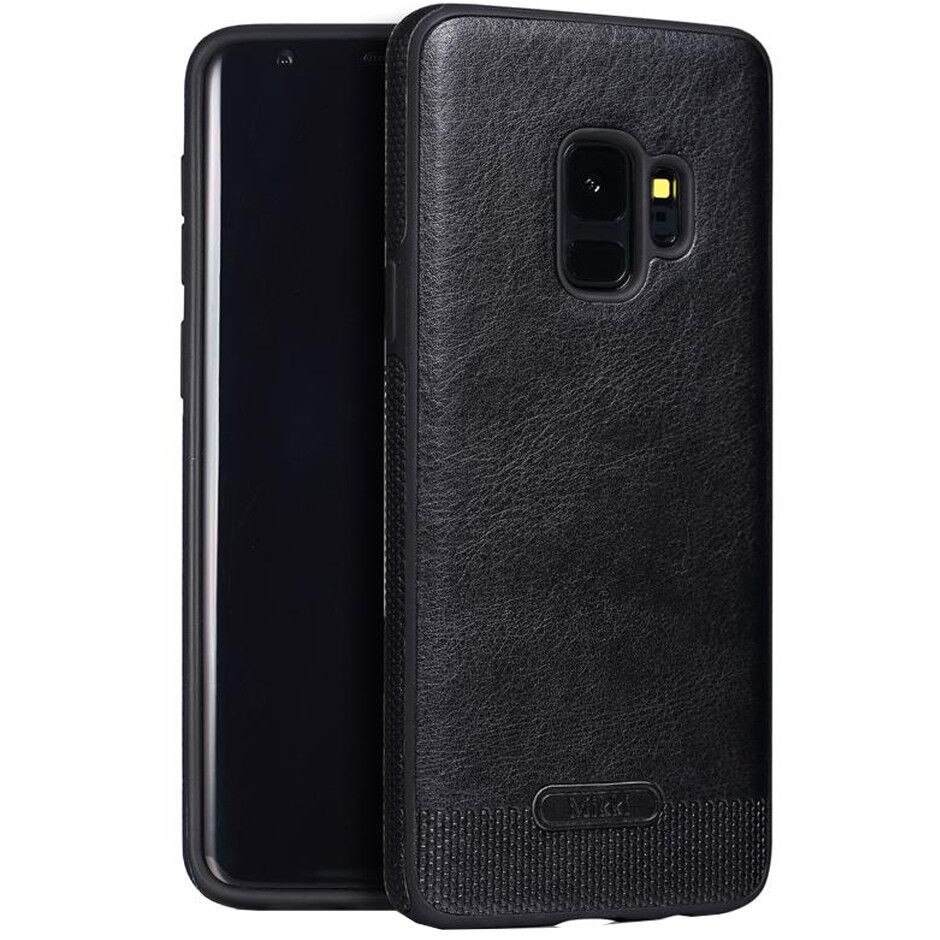 Husa Samsung Galaxy S9 Plus, Leather, Negru