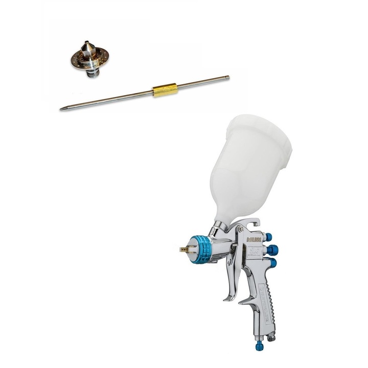 Pistol de vopsit universal DeVilbiss SLG-620 cu duza de 1.3 mm + duza si ac 1.8 mm