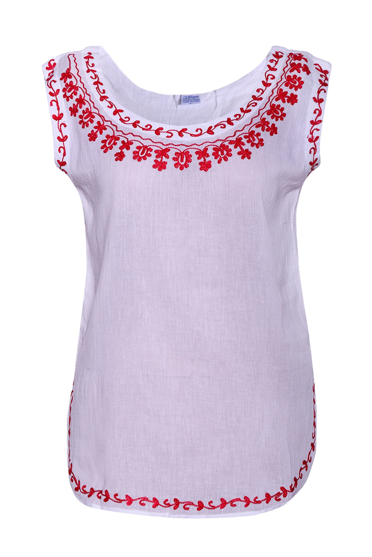 Maiou dama cu motive traditionale Alb, dae558