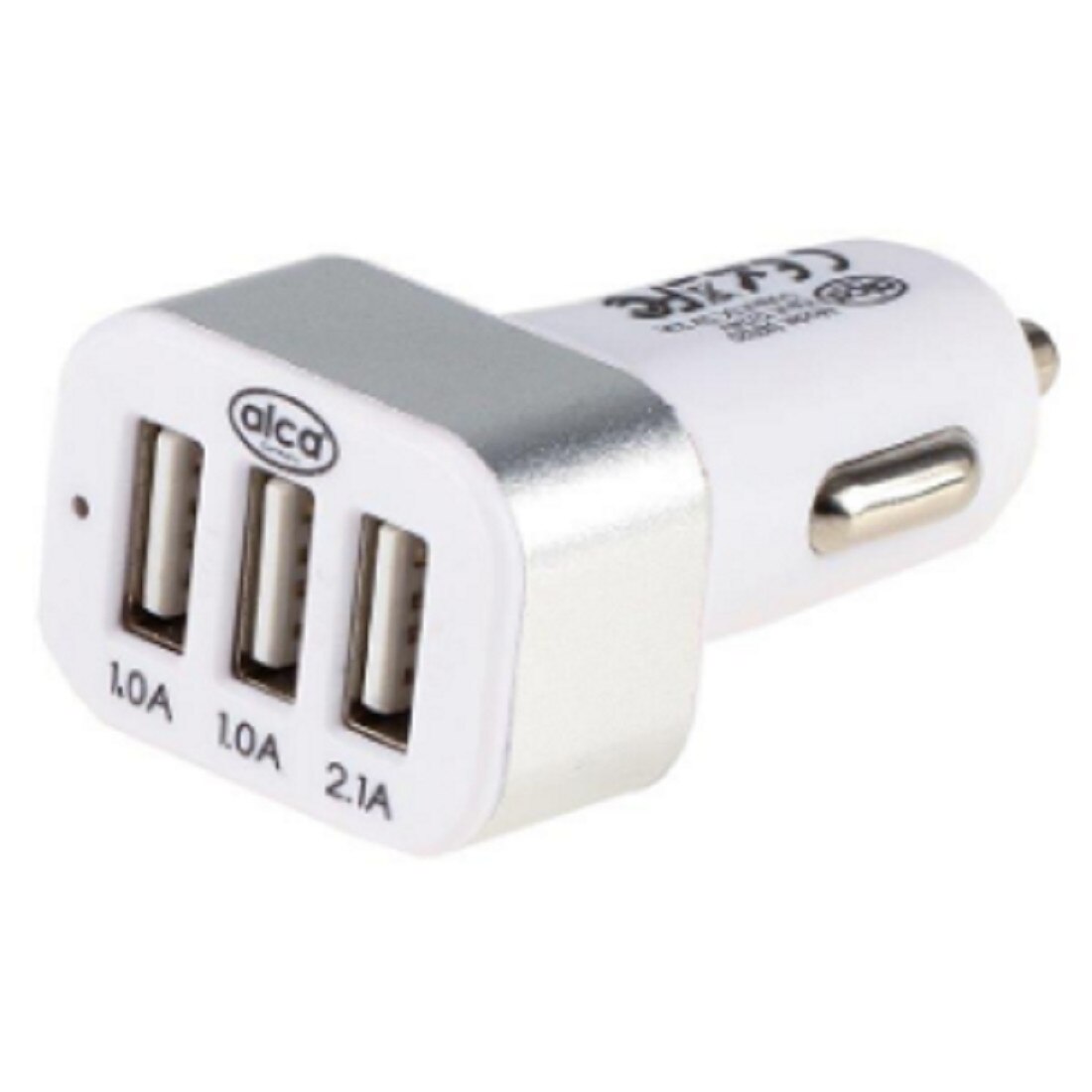 USB разклонител запалка ALCA, Бял - eMAG.bg