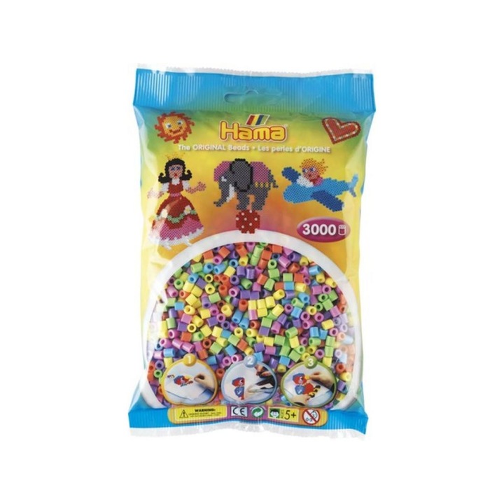 Hama pasztell gyöngyök 3000 db-os