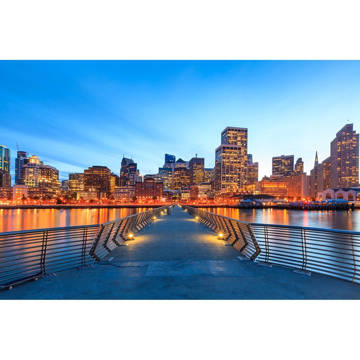 Fototapet de perete autoadeziv si lavabil Intrare in San Francisco, 400 x 250 cm