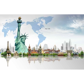 Fototapet de perete autoadeziv si lavabil Monumente - Statuia Libertatii, 220 x 135 cm Fototapet de perete autoadeziv si lavabil Monumente - Statuia Libertatii, 220 x 135 cm