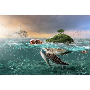 Tablou canvas Marea si testoasa, 45 x 30 cm Tablou canvas Marea si testoasa, 45 x 30 cm