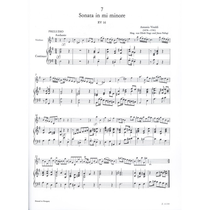 Vivaldi, Antonio: 12 sonate per violino e basso continuo 2