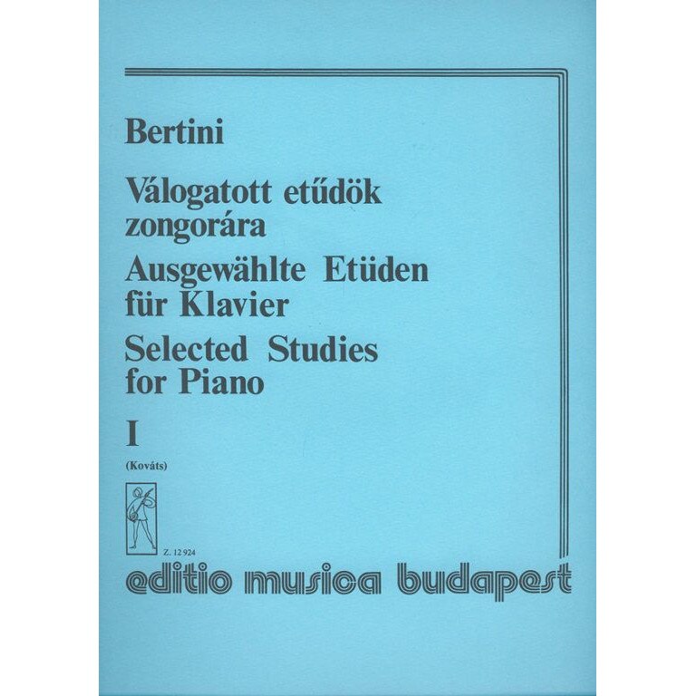 Bertini, Henri: Selected Studies for Piano 1 For the Lower Level