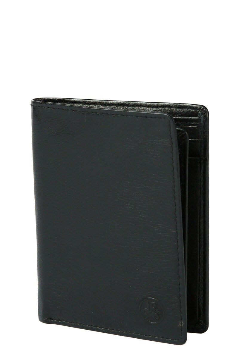 Portofel piele naturala, Carraro, Negru