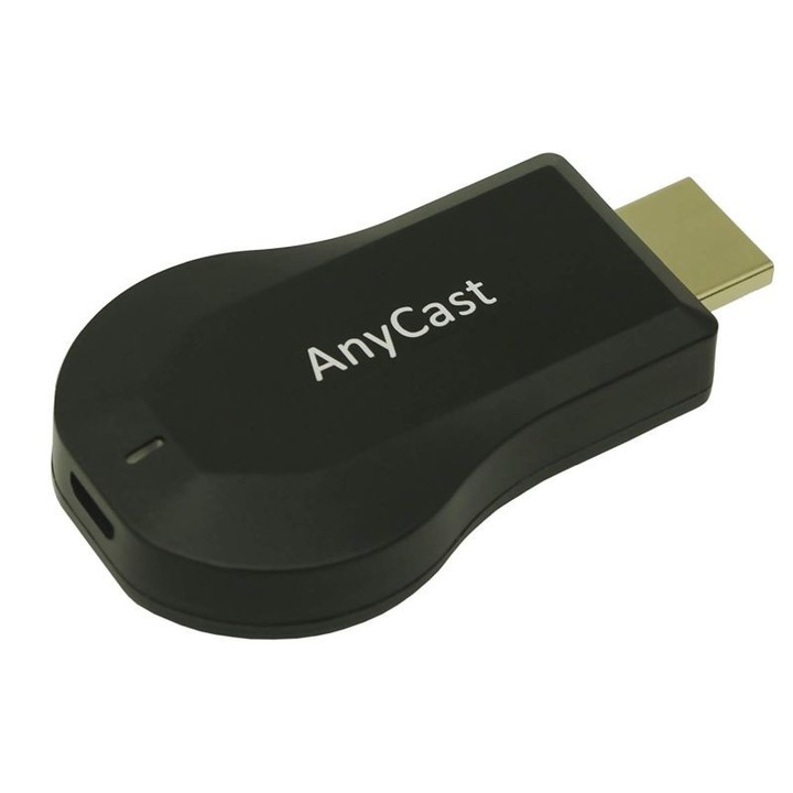 Стрийминг медиен плеър AnyCast M9 Plus, HDMI, Wi-Fi, Full HD, Miracast, DLNA, Airplay, Dual Core 1.2 Ghz